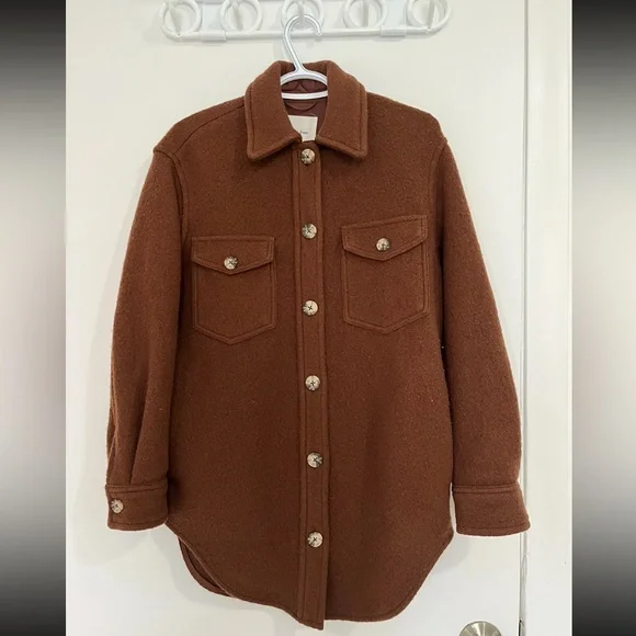 Wilfred Ganna Merino Wool Shirt Jacket XXS in cognac (copy) - Picture 1 of 6